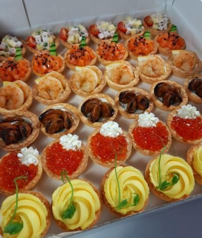 Бокс Тарталетки «Пир закусок» 36 шт. / 6 вкусов.