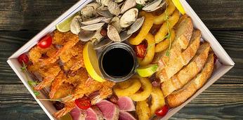 Сет "Деликатесный" коллекция морепродуктов на 4-6 персон